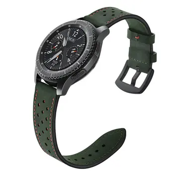 22mm trupa ceas pentru Samsung Galaxy watch active 2 Viteze S3 din Piele breacelet huawei watch gt 2-2e-pro 44mm curea 46mm