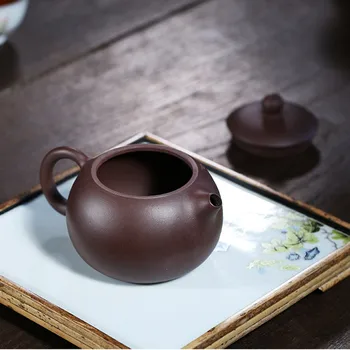 270ml Tradiționale Yixing Lut Violet Ceainice Minereu Brut Zhu Noroi, Filtru de Ceai de Frumusete Acasă Fierbător Ceremonia Ceaiului Consumabile Cadouri