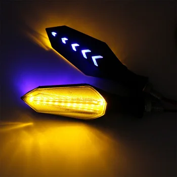 2pcsmotorcycle Led-uri Lampa de Semnalizare Secvențială Curge Indicator Lumini de Chihlimbar Pentru Automobile Bunuri Mașină de Lumina Lămpi Consumabile