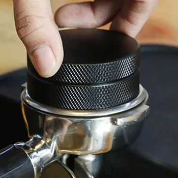 3 Unghi 51/53/58mm Cafea Distribuitor pentru Porfilter Filtru cu sistem Anti-Alunecare, Mâner Reglabil de Cafea Tamper