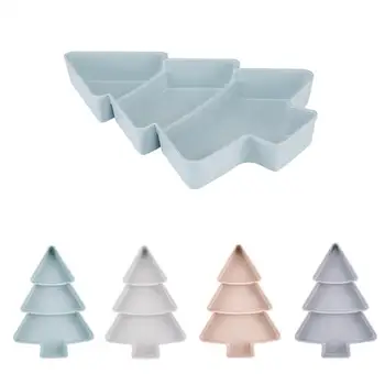3 Încinge Pom De Crăciun Formă De Platouri Cu Fructe Uscate Gustare De Fructe Plăcii Plăci De Vase Candy Box Tacamuri De Bucatarie Durabile Consumabile