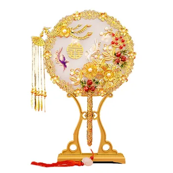 32*22cm Decor Acasă Fanii de Epocă, Nunta Chineză Decorative Fanii Mireasa Fotografie Ornamente