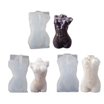 3D Femeie Sexy Nud a Corpului Feminin Mucegai Silicon Lut Ciocolata Ipsos Lumânare Săpun Mucegai Tort de Decorare DIY Rasina de Artizanat Decor