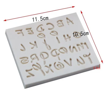 3D Scrisoare Alfabet Silicon Bord Mesajul Mucegai Tort Săpun Fondant Topper Mucegai Ciocolată Decorare Instrument