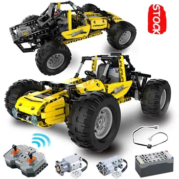3in1 RC Cascadorii Robot Motor Auto Buggy Vehicul Off-Road Piese Creator High-Tech Nisip Masina de Curse MOC Blocuri Jucarii Pentru Copii