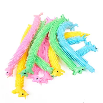 3pcs Worm Tăiței Întinde Șir TPR Coarda Anti Stres Jucării Șir Frământa Autism Aerisire Jucării de Culoare Aleatorii