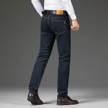 42 44 46Plus dimensiunea de moda pentru bărbați blugi casual clasic afaceri direct denim stretch pantaloni de primavara toamna pantaloni barbati brand