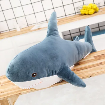 45-140cm Simulare Rechin Jucării de Pluș Umplute Animale Marine Perna Realiste Perna Moale Papusa Drăguț pentru Copii pentru Copii Cadouri