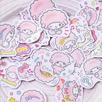 45 Buc/Cutie desene animate Drăguț Bumbac oi animal mini hârtie decor autocolant decor DIY album jurnal scrapbooking eticheta autocolant