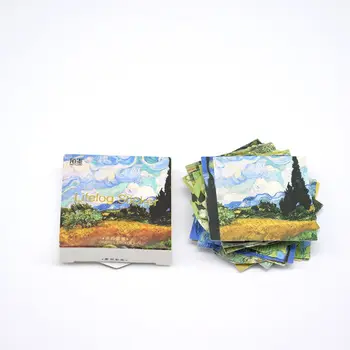 45 Buc/lot Drăguț Van Gogh Pictura in Ulei Mini Hârtie Autocolant Decor Diy Ablum Jurnal Scrapbooking Eticheta Autocolant Kawaii Papetărie