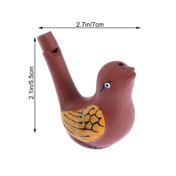 4buc Creative de Păsări de Apă, Fluier Desen Colorat Warbler Cântec Ceramice Sunete Copil Bathtime Jucării Muzicale pentru Copii (Stil Aleatorie)