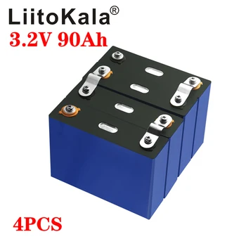 4buc/lot LiitoKala 3.2 V 90Ah LiFePO4 baterie 12V baterii Litiu-fier phospha 90000mAh Poate face cu Barca baterii Auto,batteriy