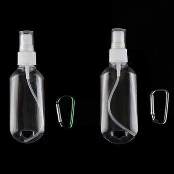 50/60ML Alcool Spray Sticla Transparent Dezinfectant Sticlă Sticlă Goală Lotiune Portabil Cârlig Breloc Sub-Sticla de Dezinfecție