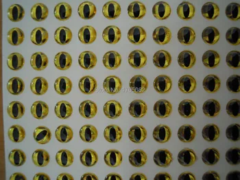 500pcs 5mm Șarpe Elevul de Aur Ochii Holografice 3D de Pescuit Nada Ochii Fly Tying Jiguri Meserii