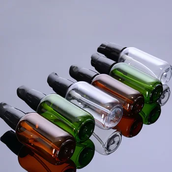 50ml 80ml Emulsie Spray Pompa de produse Cosmetice Gol Reîncărcabile Sticle Verzi Amber DIY Crema Dispenser de Lotiune de Corp de Îngrijire a Pielii Sticla