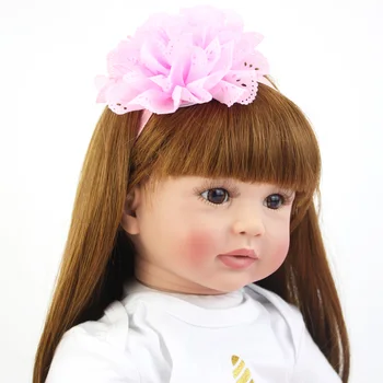 60Cm Dimensiuni Mari Renăscut Copilul Păpușă Jucărie Realiste Vinil Printesa Copil Cu Unicorn Pânză Organism Viu Bebe Fata Cadou