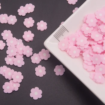 65g Roz Forma de Floare din Polimer Lut Felii Stropește pentru Telefon Decor,Album Agitator Card DIY Slimes de umplere