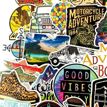 66 Buc Sport În Aer Liber, Desene Animate Graffiti Motociclete Biciclete Perete Skateboard Calculator Chitara Din Pvc Autocolant