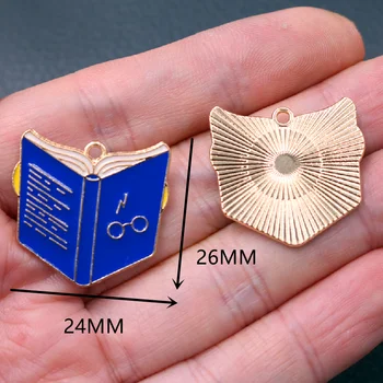 6pcs Kc Culoare de Aur Magic Manual de Pandantive Metalice DIY Farmecul Colier Cercei Bijuterii Meserii Constatările A1921