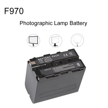 7800mAh NP F970 NP-F970 npf970 Powerbank Bateriei pentru SONY F960 F550 F970 F570 CCD-RV100 Fotografie Baterie lampă