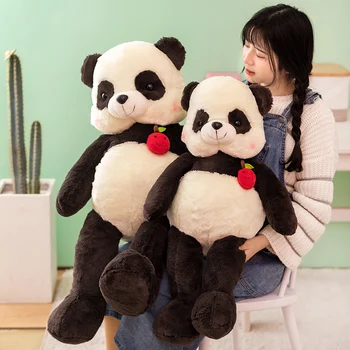 80/100cm dimensiuni Gigant Panda desene animate duck jucarie de plus urs de pluș, păpuși umplute perna pentru copii tovarăși de joacă jucărie