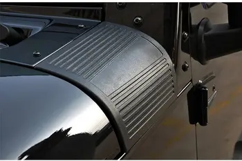 A părăsit Partea Dreapta a Torpedoului Armura de Acoperire Autocolant ABS Negru se Potrivesc pentru Jeep Wrangler JK Rubicon Sahara Auto Accesorii Coafura