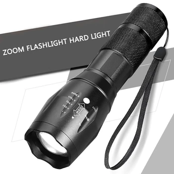 A100 Aluminiu 5 Moduri Impermeabil cu Zoom CREE XM-T6 Zoom Lanterna LED-uri Lanterna Tactice Lumina De AAA sau o Baterie 18650