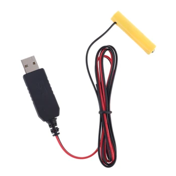 AAA Eliminator de Baterie USB Tip/C Cablul de Alimentare Înlocui 1-4 buc AAA Baterie T84C