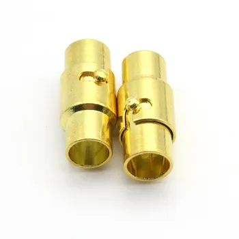 Aaazee 3 Seturi de 5mm Diametru Gaura de Argint KC Aur Incuietoare Magnetică Conectori cu Siguranță de Închidere cu Bară de 17mm Mult