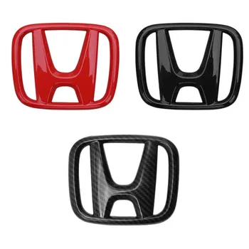 ABS, Fibra de Carbon Auto Grila Fata Autocolant Spate Portbagaj Volan Emblema pentru Honda Logo al 10-lea Acord 2020 2019 2018 Accesorii