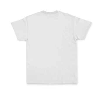 Alb T-Shirt De Imprimare Maneci Scurte