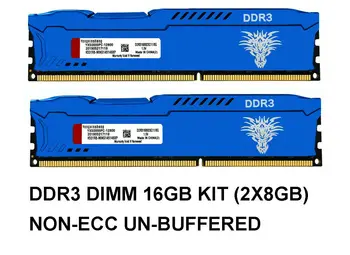 Albastru memorie RAM DDR3 8GB 1600MHZ 1866MHZ 240Pin CL11 DIMMPC3-12800 PC Desktop Memorie RAM de 1.5 V piese de Calculator memoria