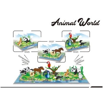 Animale noi Lumea Blocuri Copac Animale de Pădure Cifrele de Acțiune Compatibil Oraș DIY MOC Cărămizi de BRICOLAJ, Jucarii Pentru copii, Cadouri