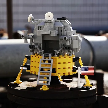 Apollo Space Shuttle Launch Center Saturn V Model Blocuri Nava Spațial Figura Rachete Cărămizi de Construcție jucarii