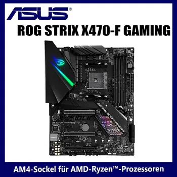 Asus ROG STRIX X470-F GAMING Placa de baza AMD X470 64GB DDR4 PCI-E 3.0 M. 2 Display Compatibil HDMI Desktop Placa-Mama AM4 ATX Utilizate