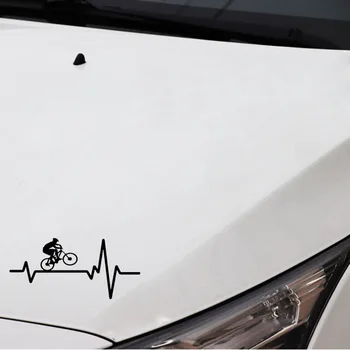 Autocolant auto Biciclete Mountain Bike cu Casca Inimii Colac de salvare Mașini Provizii Decalcomanii de Moda din PVC Decor Corp rezistent la apa Decal