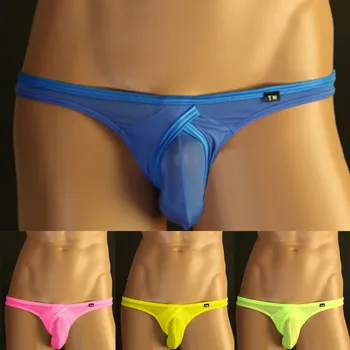 Barbati G-String Lenjerie T-Spate Slip Sexy Micro Bikini Joase Vedea Prin Respirabil Chilotei Perspectivă de sex Masculin Tangas Tanga