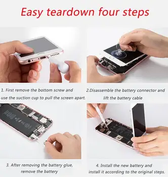 Baterie de Telefon mobil Pentru iPhone 5S Inlocuire Baterii 0 Ciclu de Baterie Cu Instrumente de Reparare Kit
