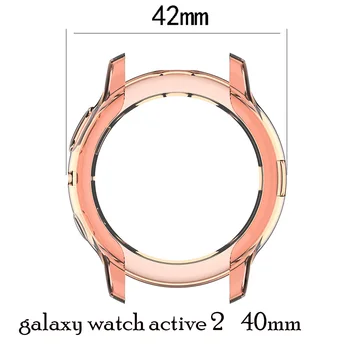 BEHUA de Protecție a Ecranului Ceas de Caz pentru Samsung galaxy watch active 2 44mm 40mm SM-R830 R820 clar Protector de Acoperire Ultra-Subțire Tpu