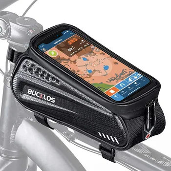 Bicicleta Sac Impermeabil Cadru de Bicicletă Sus Fata Tub Sac de 6.5 Inch Caz de Telefon Touchscreen Sac a se Potrivi Iphone SAMSUNG Echipamente de Ciclism