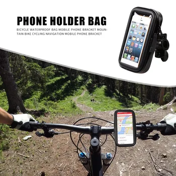 Biciclete MTB Suport de Telefon Sac Suportului de Cadru de Biciclete GPS Mount Ciclism Impermeabil Fata Tub Caz Telefon Accesorii pentru Biciclete