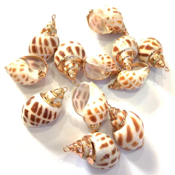 Bine Boem Conch Shell Colier Sea Beach Shell Pandantive Lanț Colier Accesorii Pentru BRICOLAJ Femei Shell Bijuterii de Vară