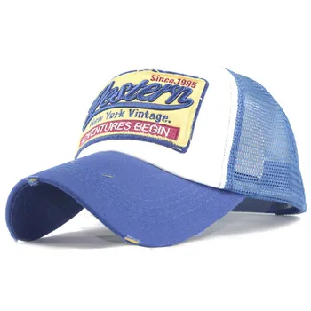 Brodate Vara Plasă Cap Pălării Pentru Bărbați, Femei Casual Pălării Hip Hop Sepci De Baseball Tendințe De Moda De Imprimare Sombrero