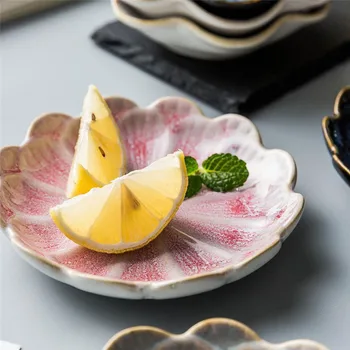 Bucătărie din Ceramică Ulei Oțet Unt de Feluri de mâncare de Soia Sos de Scufundare Boluri Mini fel de Mâncare în stil Japonez Aperitiv, Farfurii Gustare Tava 1 Buc L1