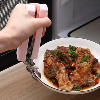 Bucătărie instrument anti-opărire tava anti-opărire clip non-alunecare clip caserola clip de uz casnic fel de mâncare fierbinte castron clește fel de mâncare clip