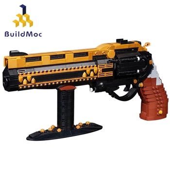 Buildmoc Pistol Militar Destinys 2 Pistol Ultimul Cuvânt Exotic parte Armă tun Revolver Blocuri Jucarii Pentru Copii Cadouri