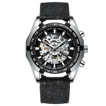 Bărbați Automat Mechanical Ceas Casual Sport Ceasuri ceasuri Barbati Cadou pentru om de Moda Ceas de mână