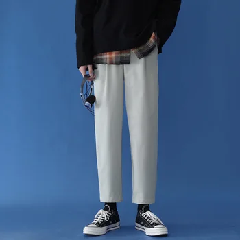 Bărbați Joggeri Harem Pant Black Confortabil Om de Vară Pantaloni Casual Streetwear Vrac Pantaloni de Moda Japoneză Pentru Bărbați