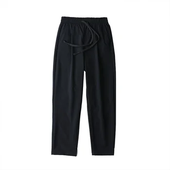 Bărbați Joggeri Harem Pant Black Confortabil Om de Vară Pantaloni Casual Streetwear Vrac Pantaloni de Moda Japoneză Pentru Bărbați
