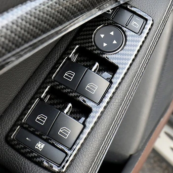 Carbon ABS geamurilor Buton de Comutare Cadru Garnitura Pentru Mercedes-Benz a B C E GLE GLA CIA GLK-Class W176 W204 W212 W166 W218